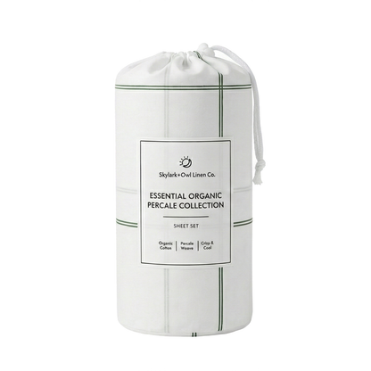 Essential Organic Percale Collection Sheet Set