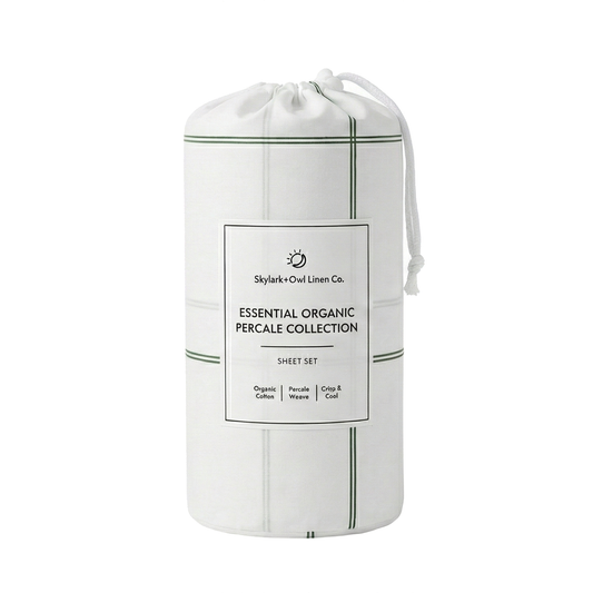 Essential Organic Percale Collection Sheet Set